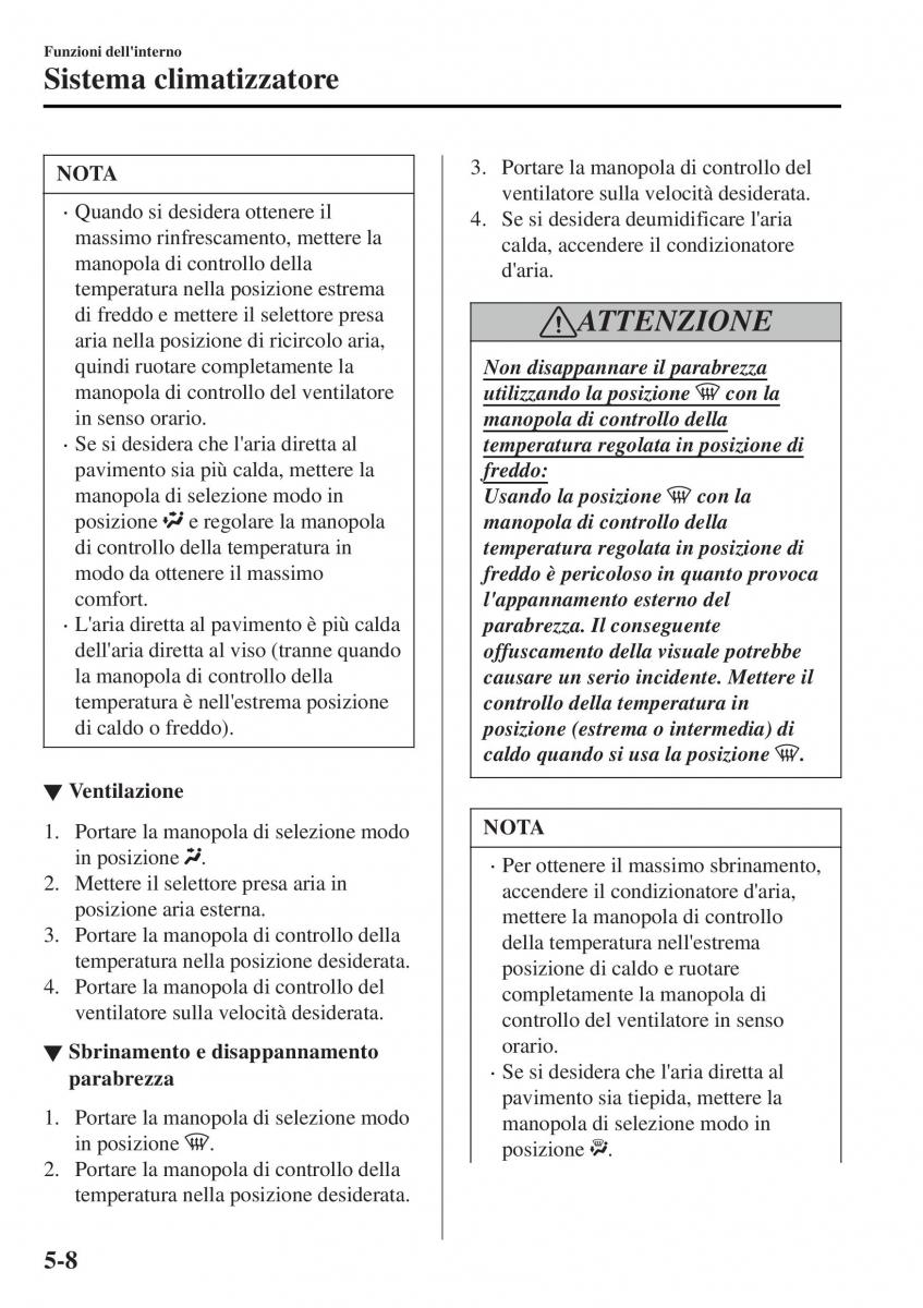 Mazda MX 5 Miata ND IV 4 manuale del proprietario / page 283