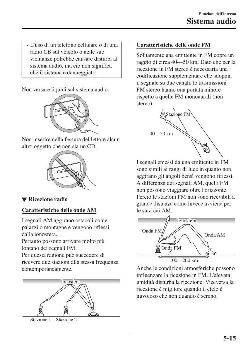 Mazda MX 5 Miata ND IV 4 manuale del proprietario / page 290