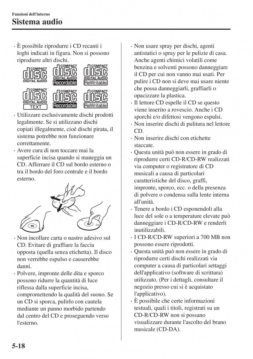 Mazda MX 5 Miata ND IV 4 manuale del proprietario / page 293