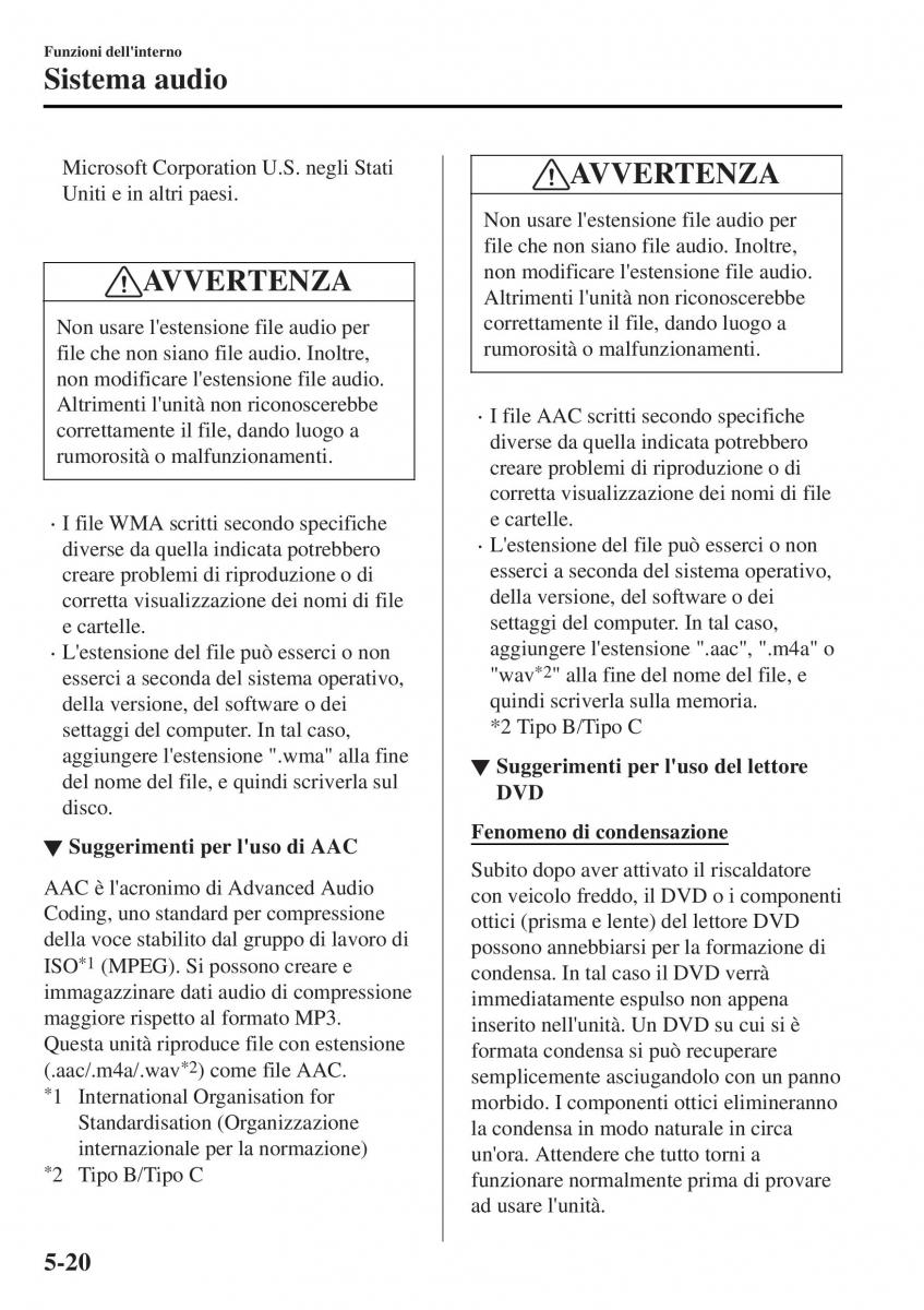 Mazda MX 5 Miata ND IV 4 manuale del proprietario / page 295