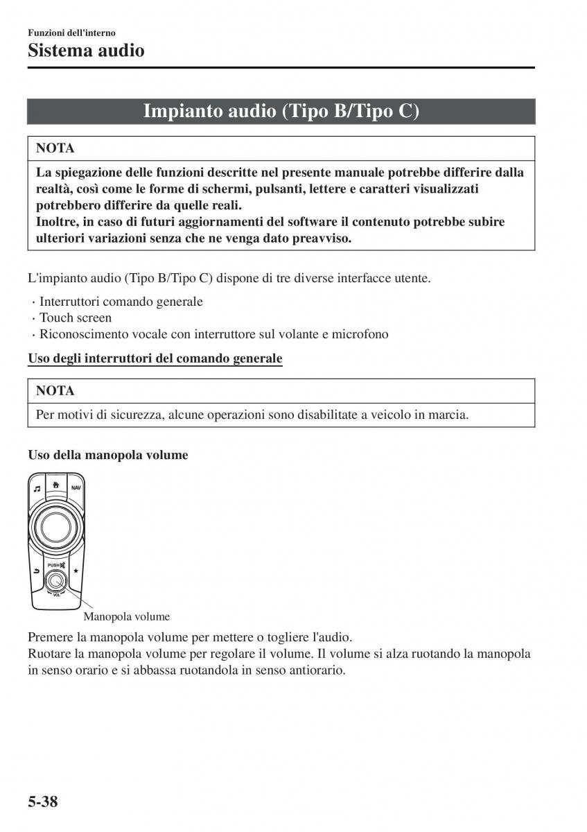 Mazda MX 5 Miata ND IV 4 manuale del proprietario / page 313