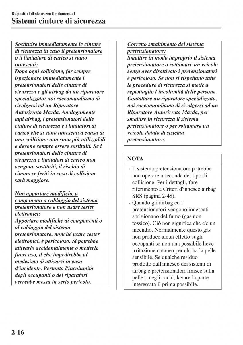 Mazda MX 5 Miata ND IV 4 manuale del proprietario / page 33