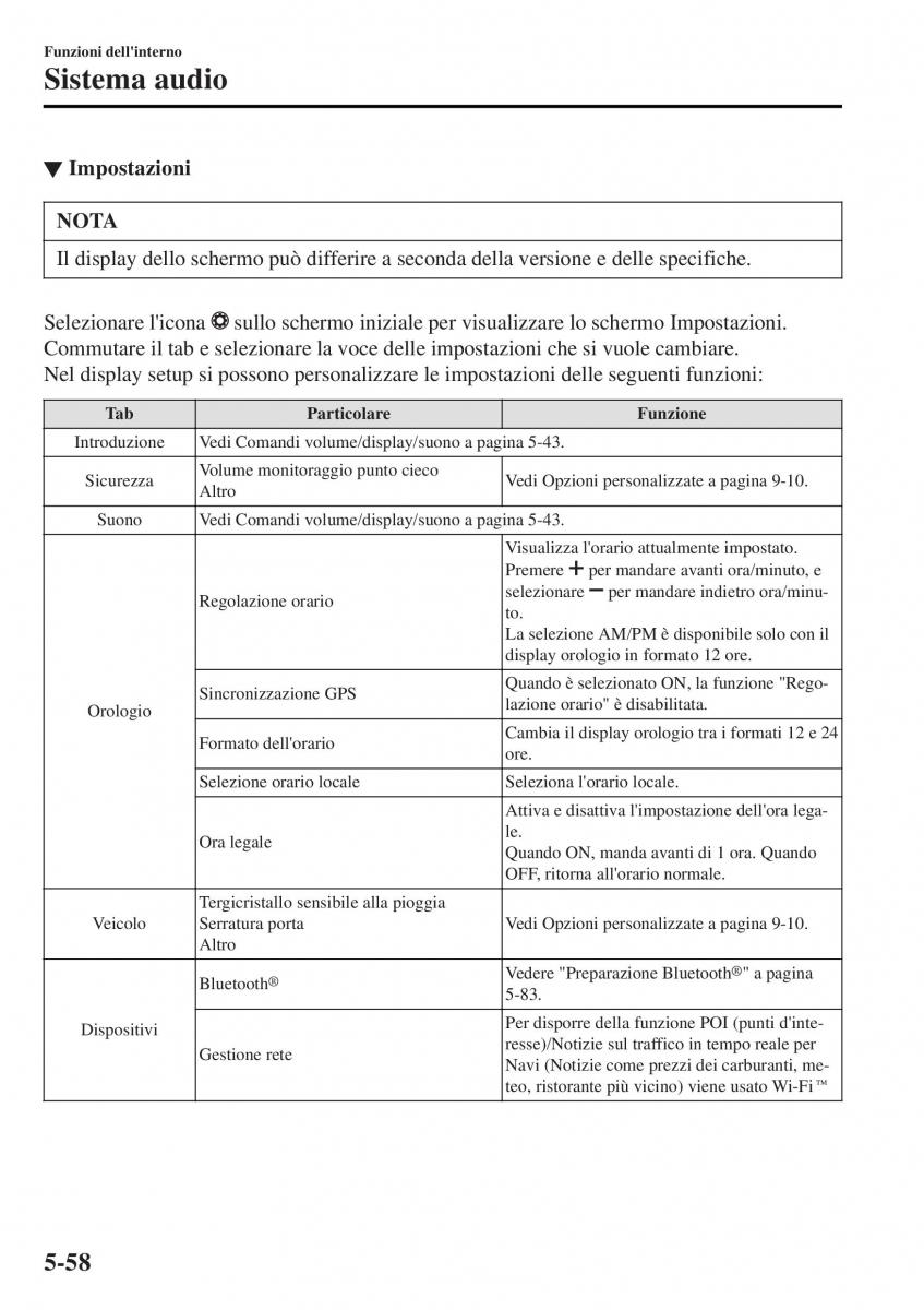 Mazda MX 5 Miata ND IV 4 manuale del proprietario / page 333