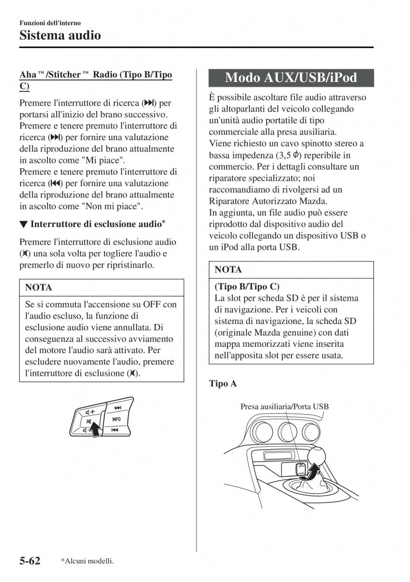 Mazda MX 5 Miata ND IV 4 manuale del proprietario / page 337