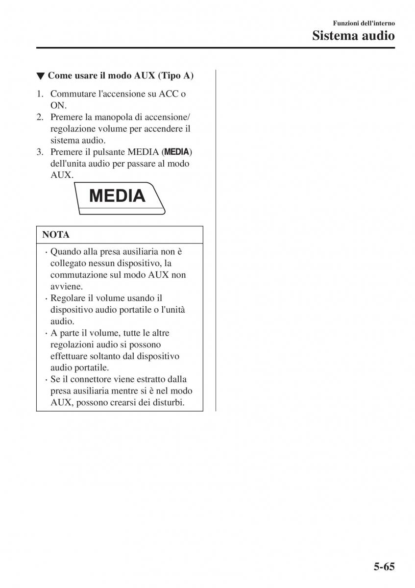 Mazda MX 5 Miata ND IV 4 manuale del proprietario / page 340