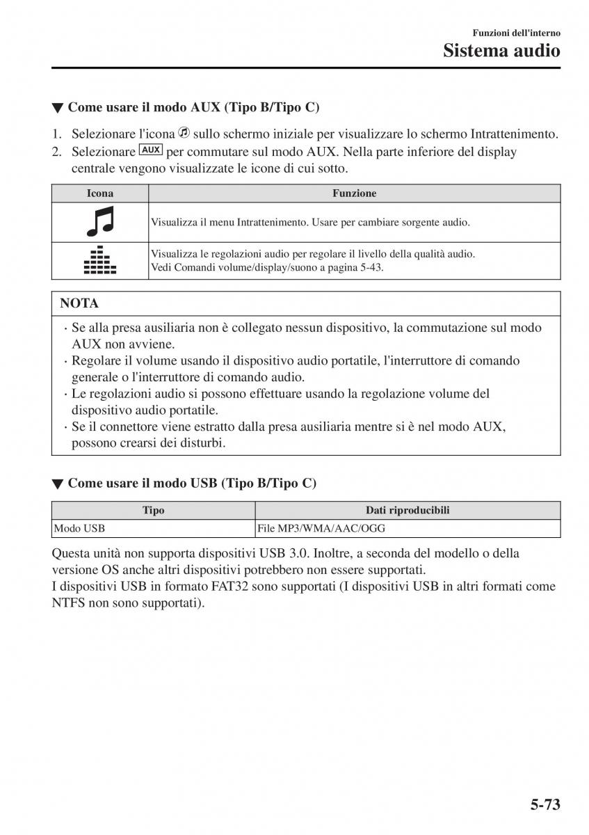 Mazda MX 5 Miata ND IV 4 manuale del proprietario / page 348