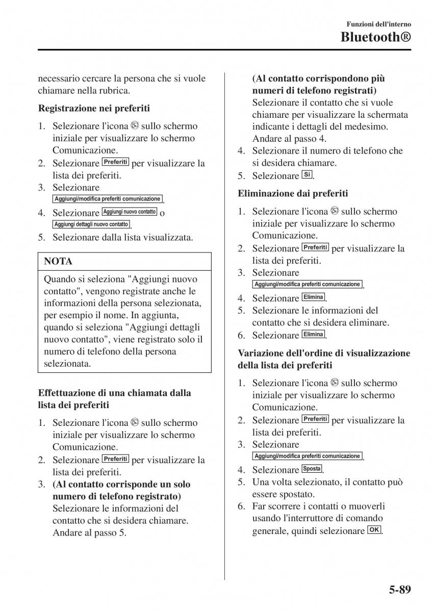 Mazda MX 5 Miata ND IV 4 manuale del proprietario / page 364