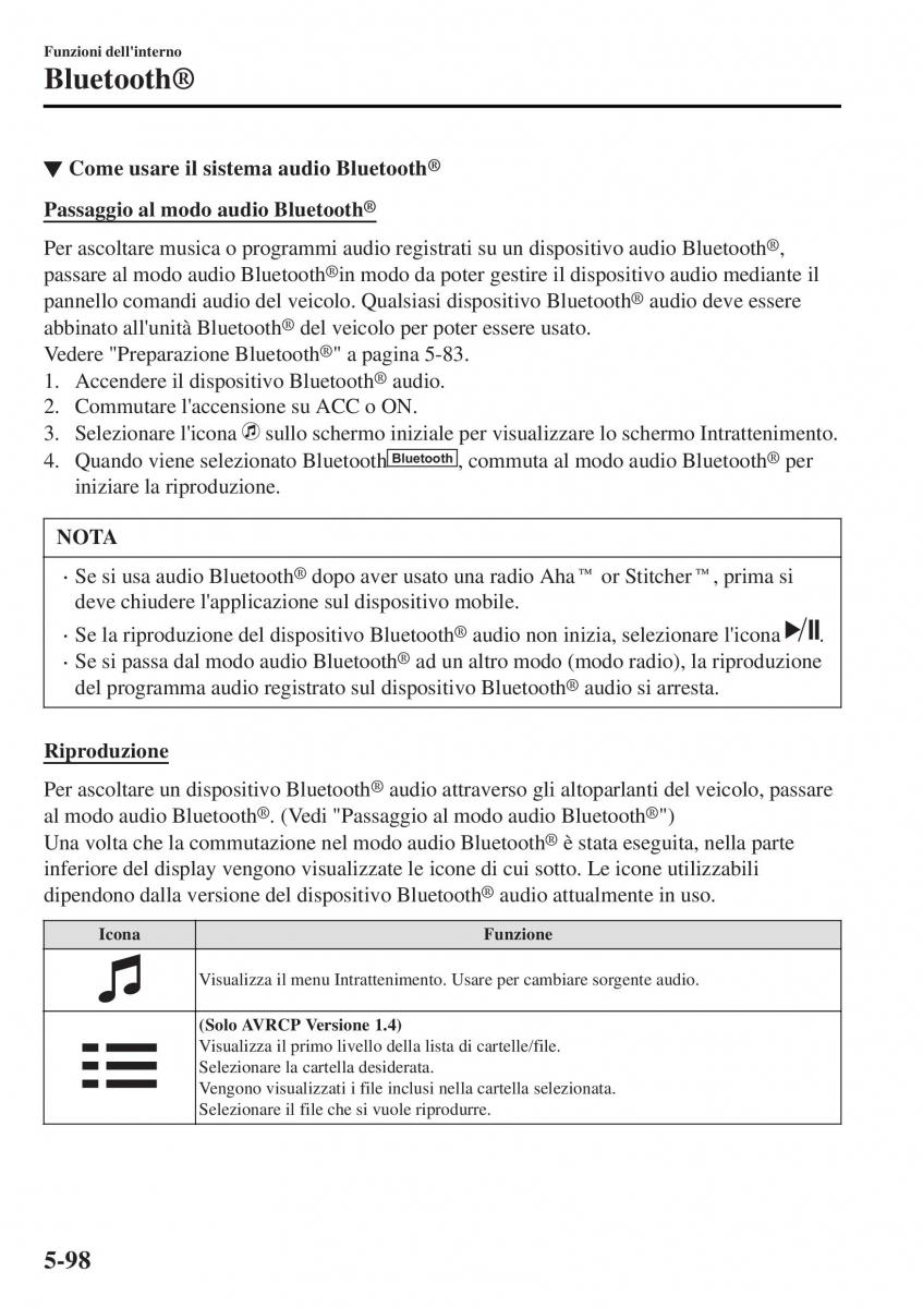 Mazda MX 5 Miata ND IV 4 manuale del proprietario / page 373