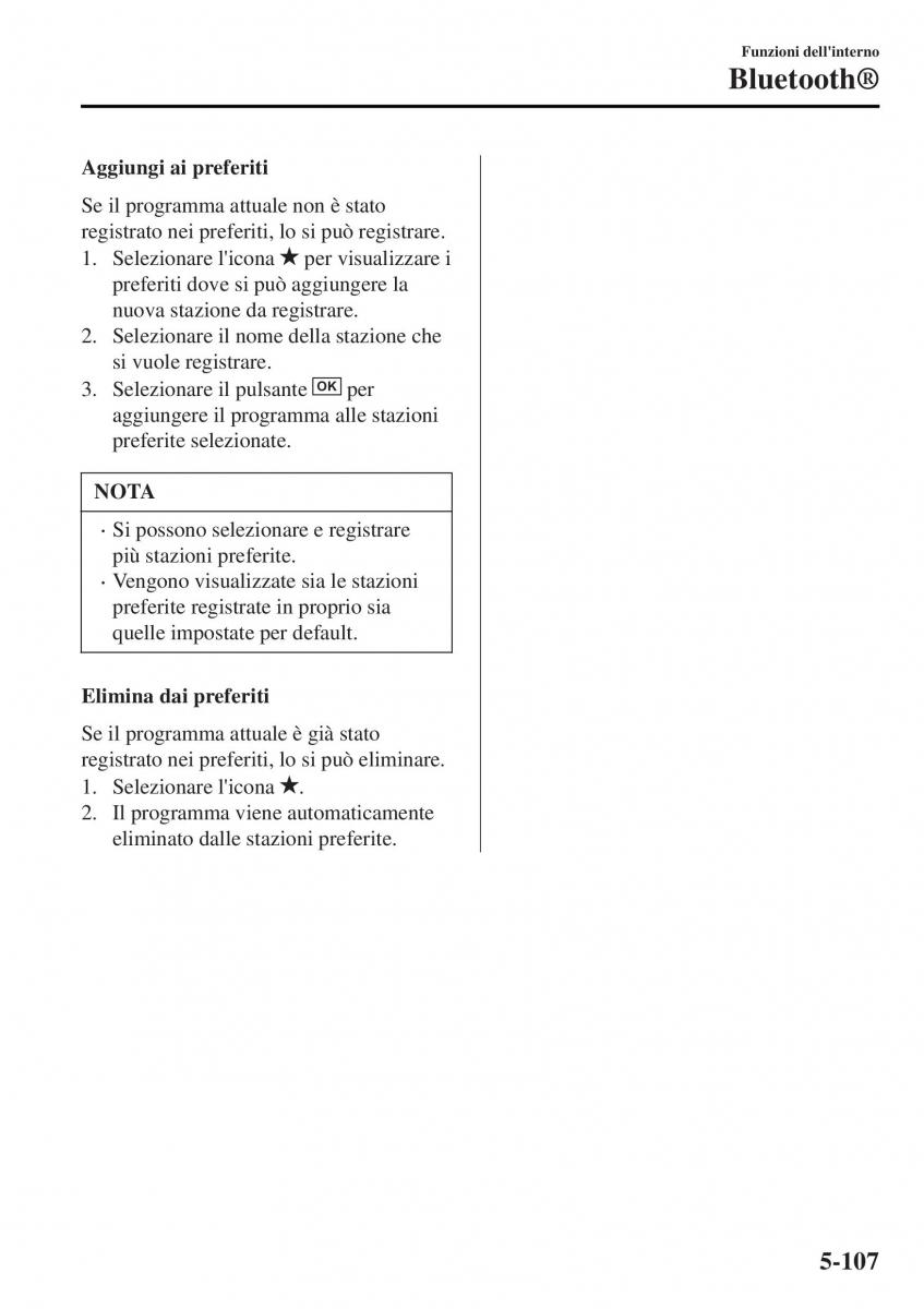 Mazda MX 5 Miata ND IV 4 manuale del proprietario / page 382