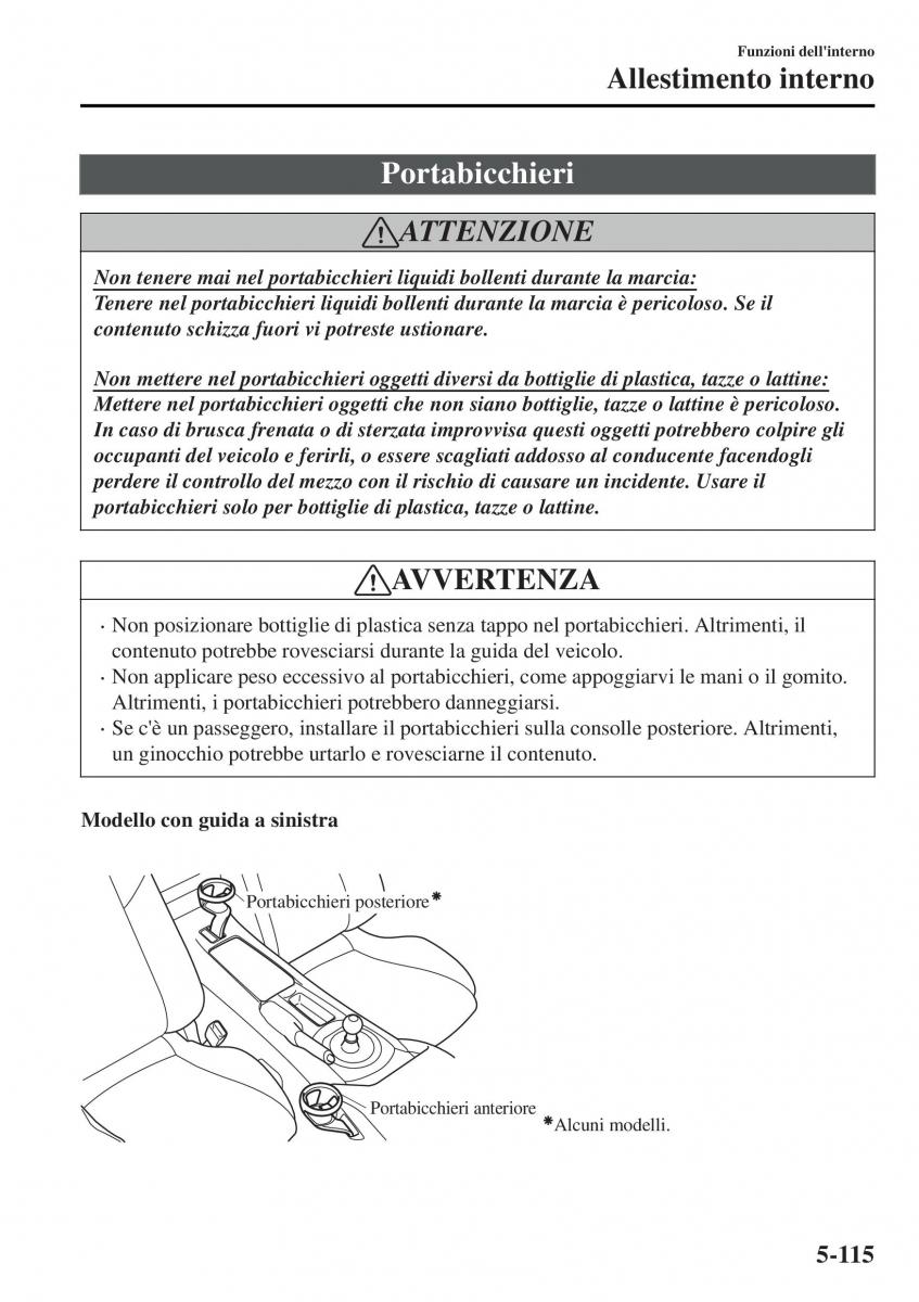 Mazda MX 5 Miata ND IV 4 manuale del proprietario / page 390