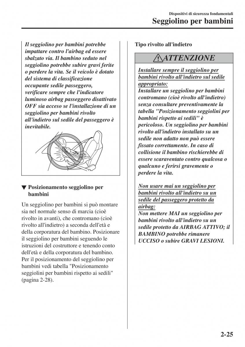 Mazda MX 5 Miata ND IV 4 manuale del proprietario / page 42