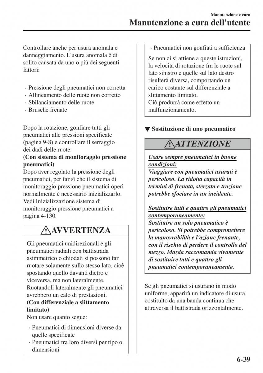 Mazda MX 5 Miata ND IV 4 manuale del proprietario / page 436