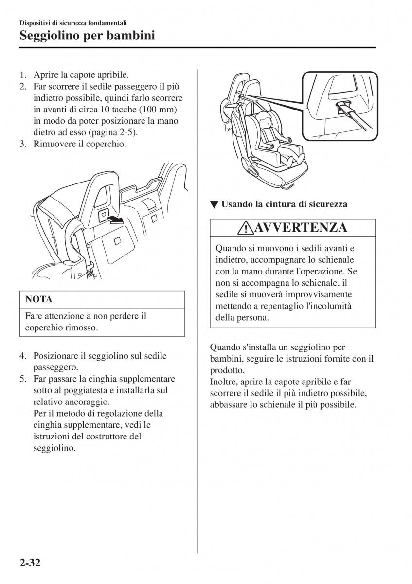 Mazda MX 5 Miata ND IV 4 manuale del proprietario / page 49