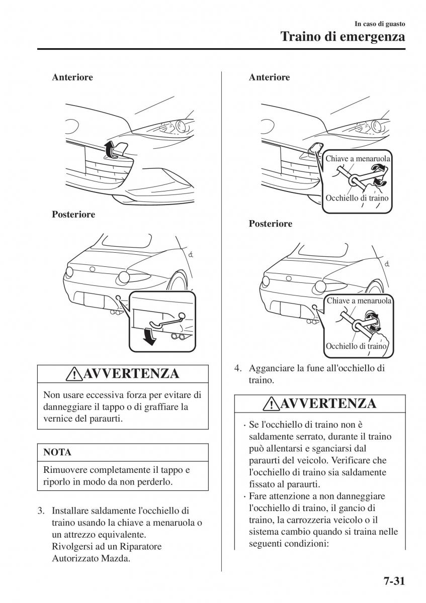 Mazda MX 5 Miata ND IV 4 manuale del proprietario / page 494