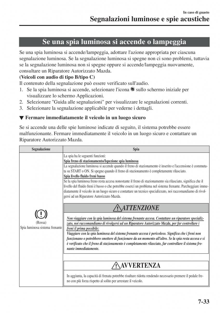 Mazda MX 5 Miata ND IV 4 manuale del proprietario / page 496