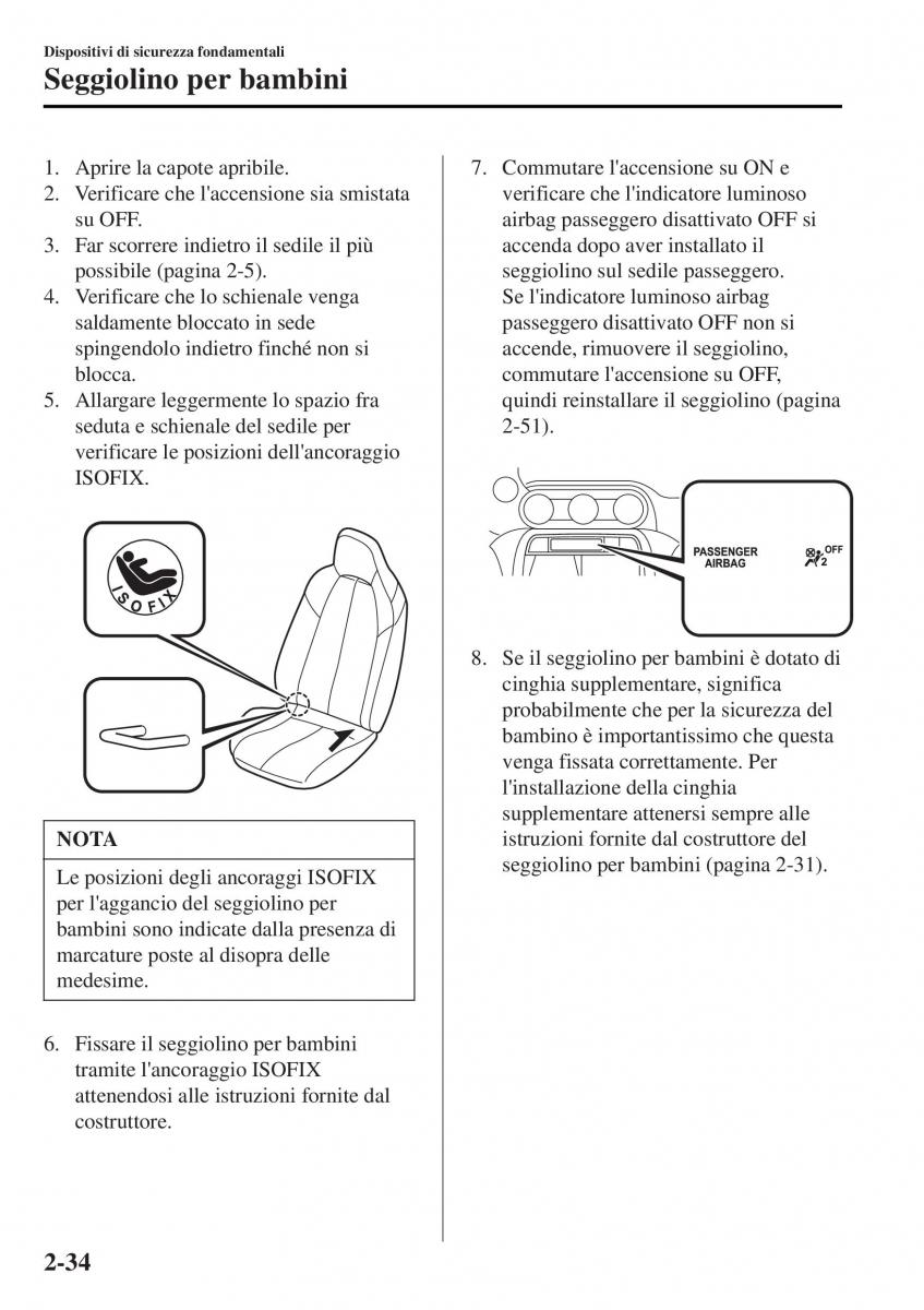 Mazda MX 5 Miata ND IV 4 manuale del proprietario / page 51