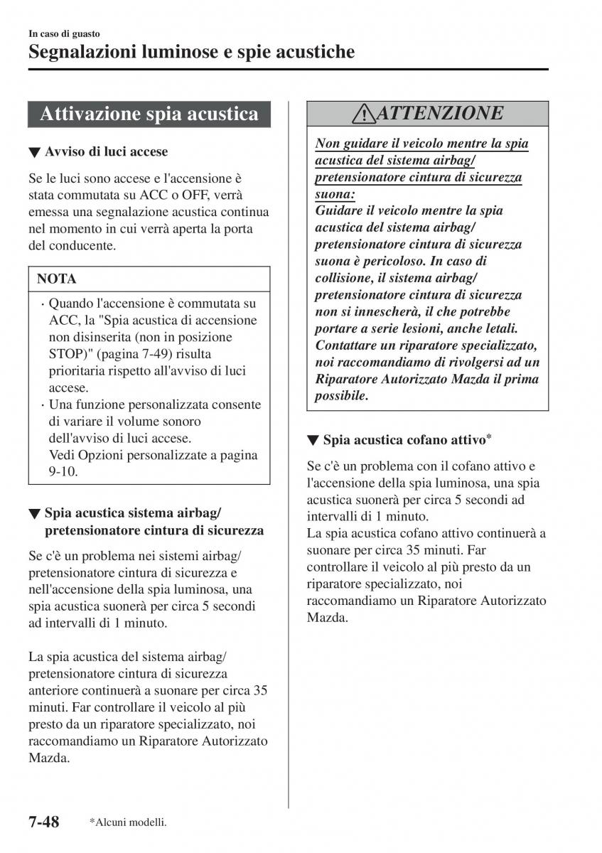 Mazda MX 5 Miata ND IV 4 manuale del proprietario / page 511