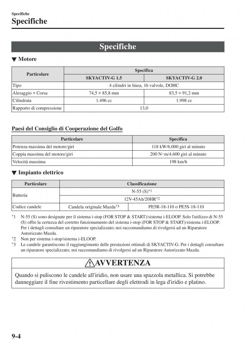 Mazda MX 5 Miata ND IV 4 manuale del proprietario / page 541