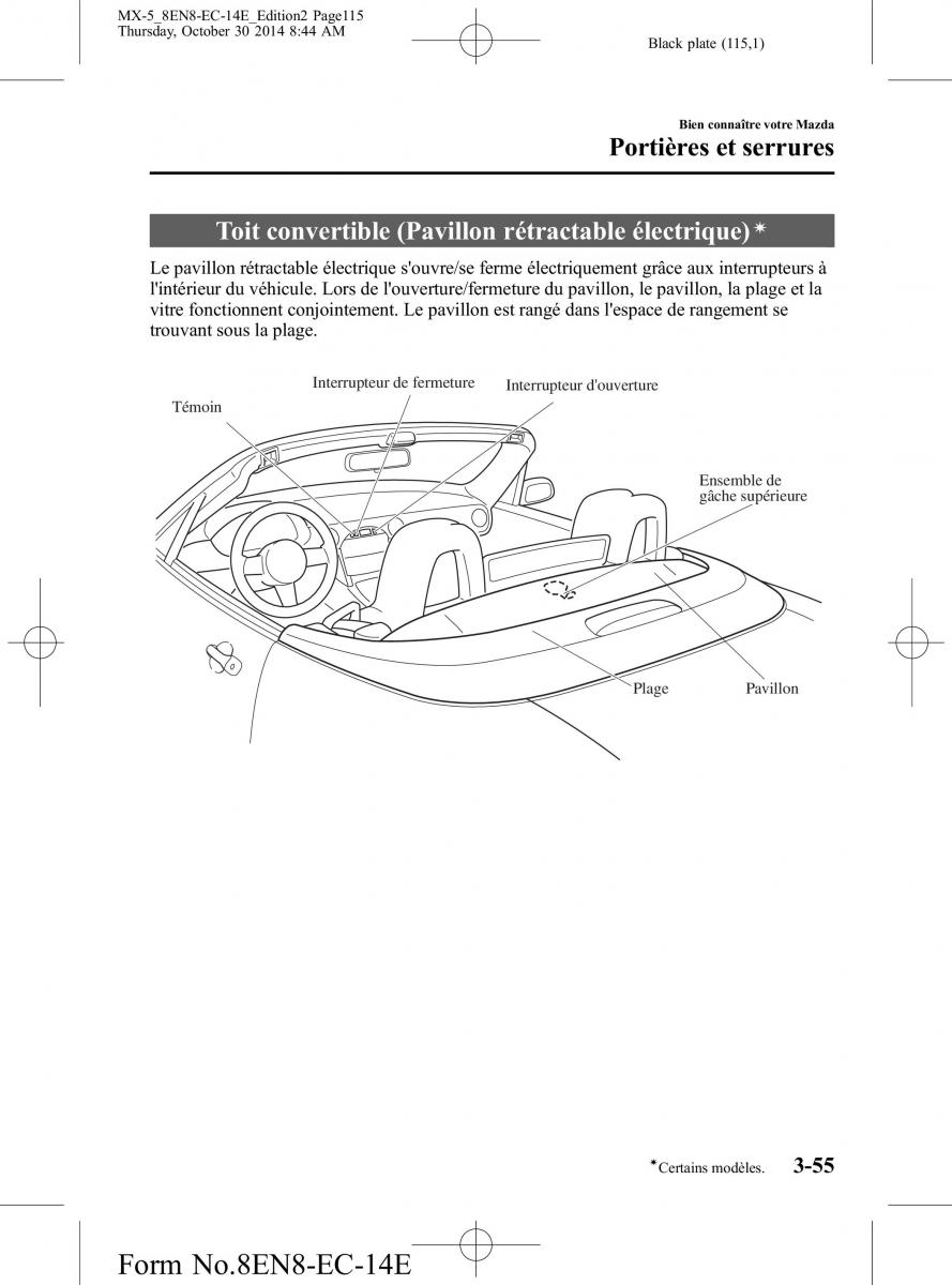 Mazda MX 5 Miata ND IV 4 manuel du proprietaire / page 115