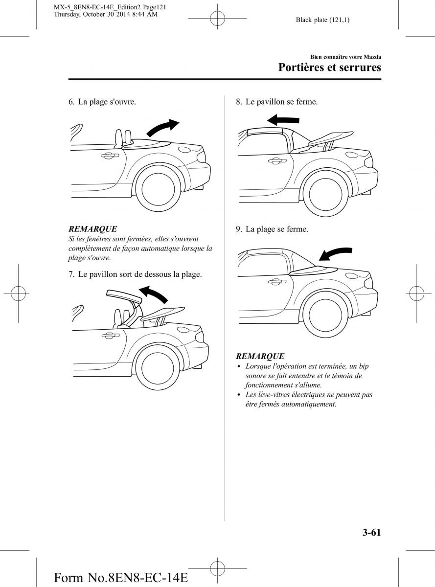 Mazda MX 5 Miata ND IV 4 manuel du proprietaire / page 121