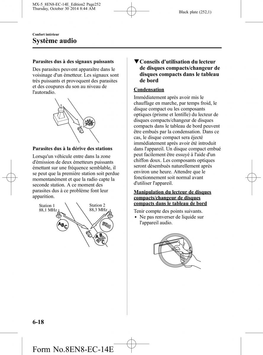 Mazda MX 5 Miata ND IV 4 manuel du proprietaire / page 252