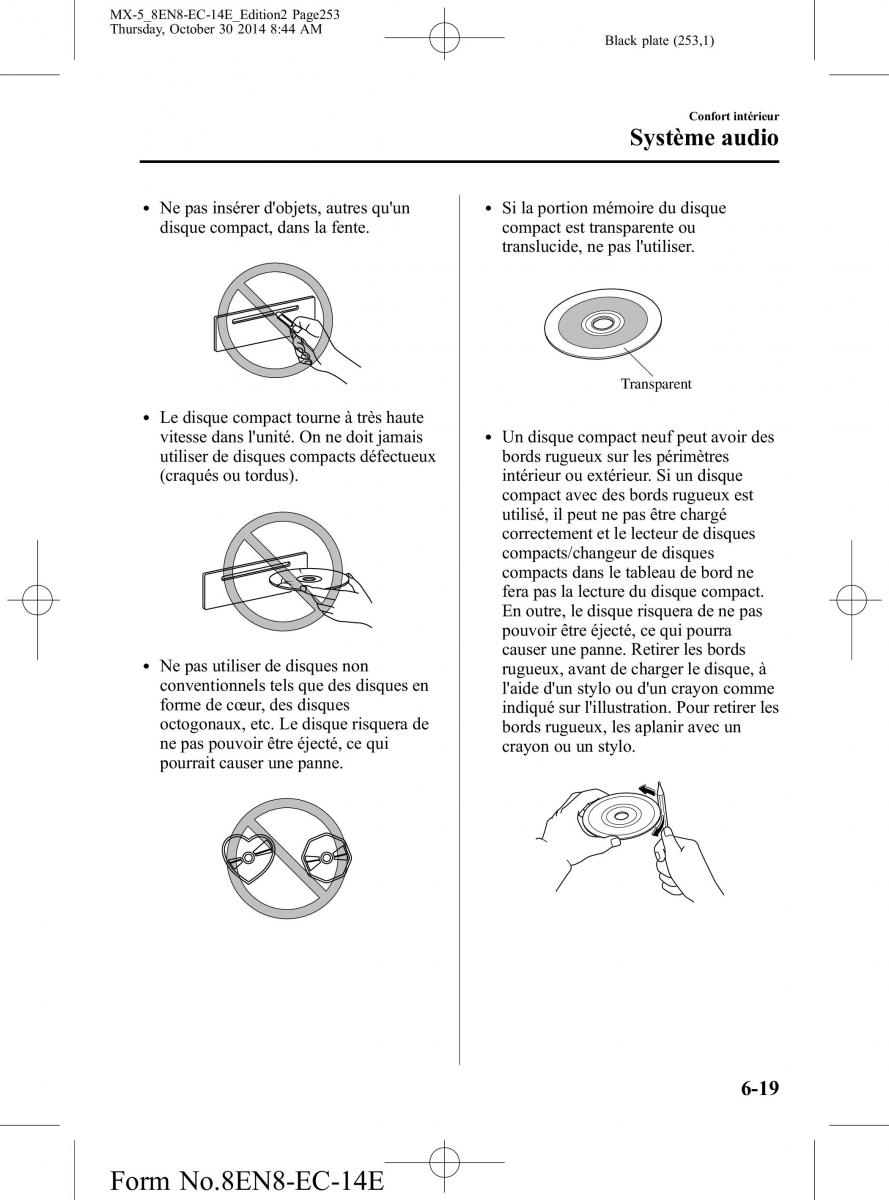 Mazda MX 5 Miata ND IV 4 manuel du proprietaire / page 253