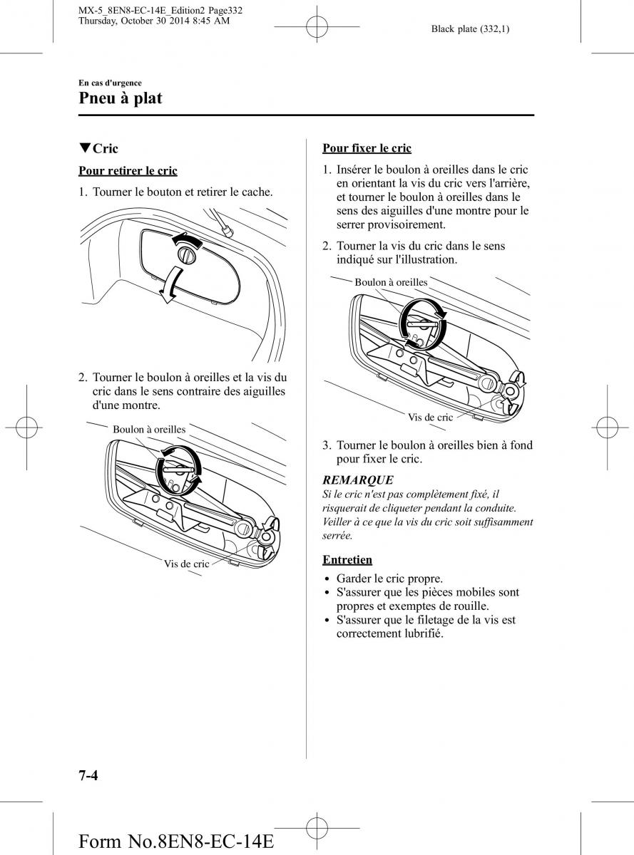 Mazda MX 5 Miata ND IV 4 manuel du proprietaire / page 332