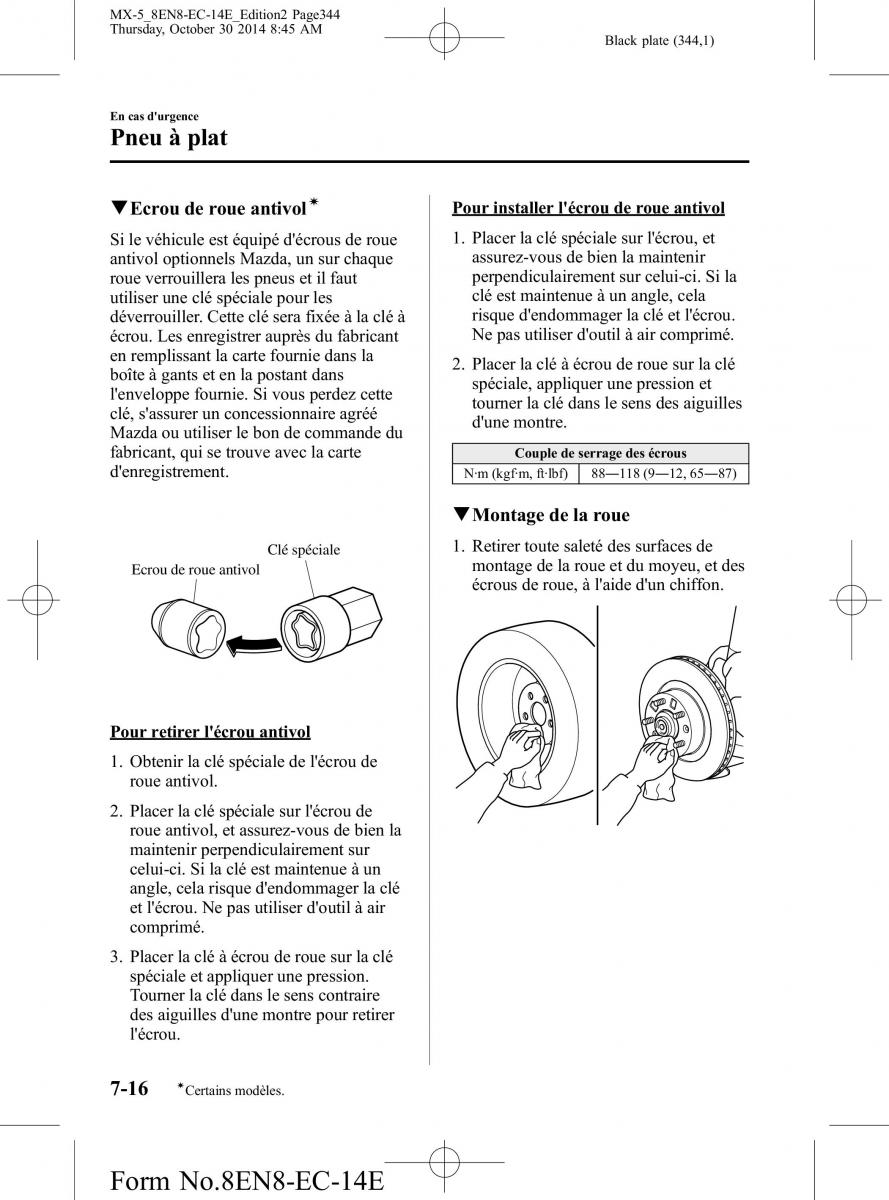 Mazda MX 5 Miata ND IV 4 manuel du proprietaire / page 344