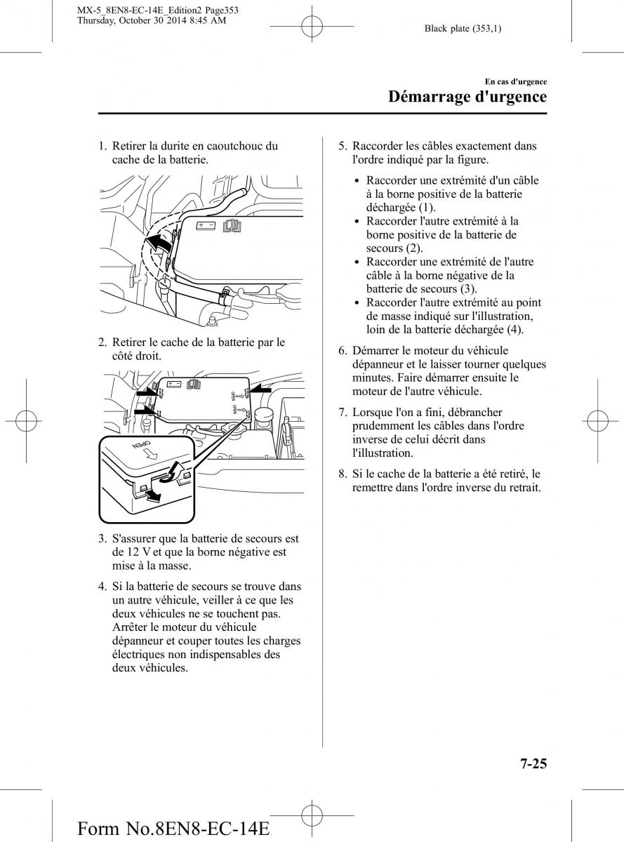 Mazda MX 5 Miata ND IV 4 manuel du proprietaire / page 353