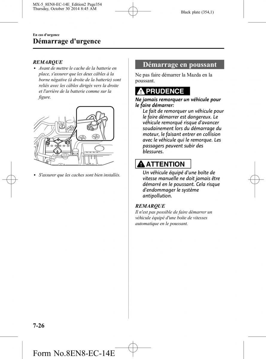 Mazda MX 5 Miata ND IV 4 manuel du proprietaire / page 354