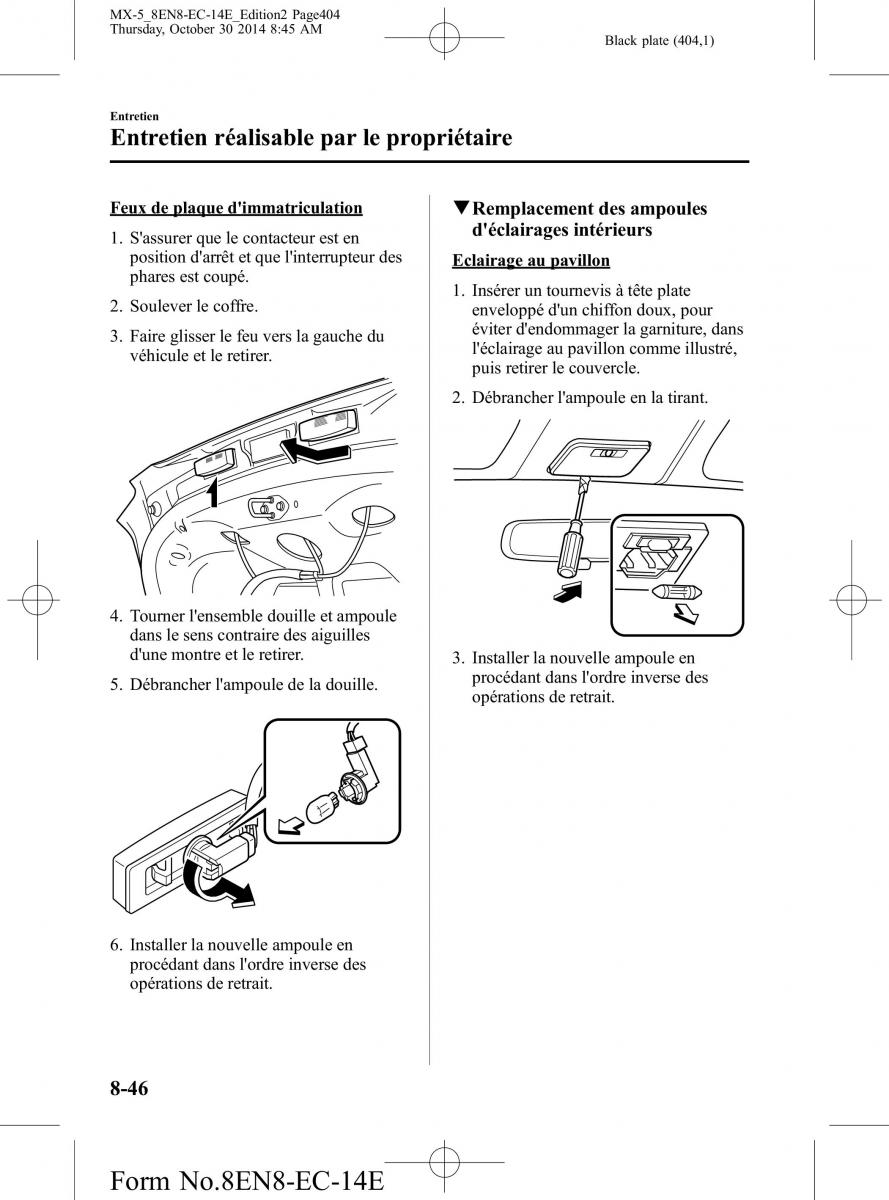 Mazda MX 5 Miata ND IV 4 manuel du proprietaire / page 404