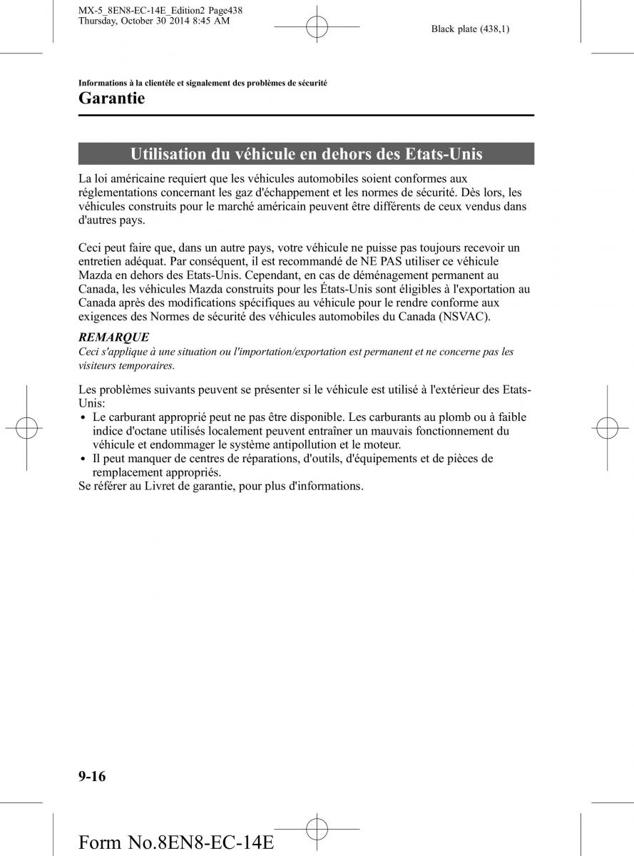 Mazda MX 5 Miata ND IV 4 manuel du proprietaire / page 438