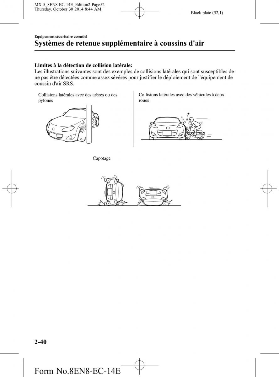 Mazda MX 5 Miata ND IV 4 manuel du proprietaire / page 52