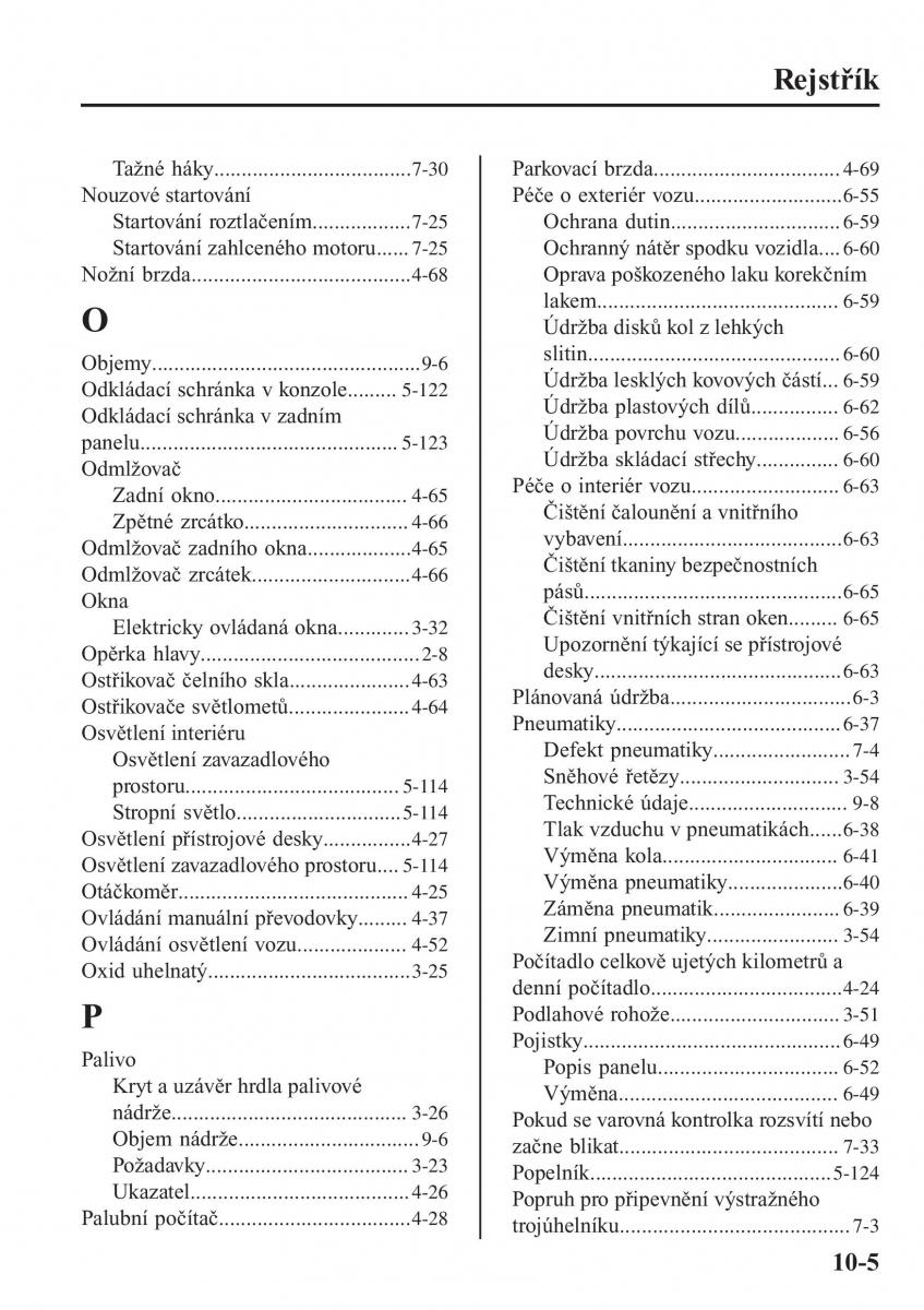 Mazda MX 5 Miata ND IV 4 navod k obsludze / page 552