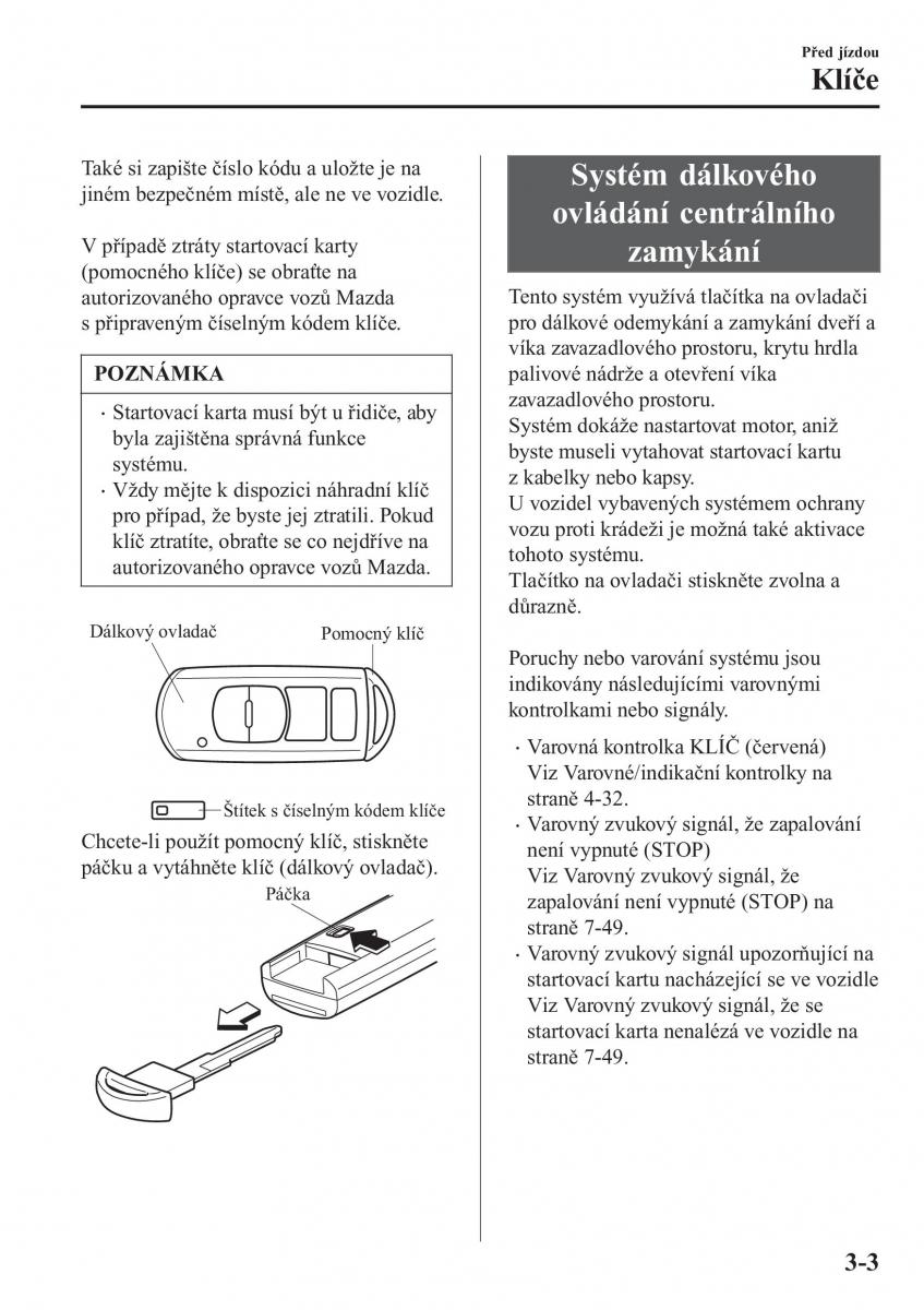 Mazda MX 5 Miata ND IV 4 navod k obsludze / page 78