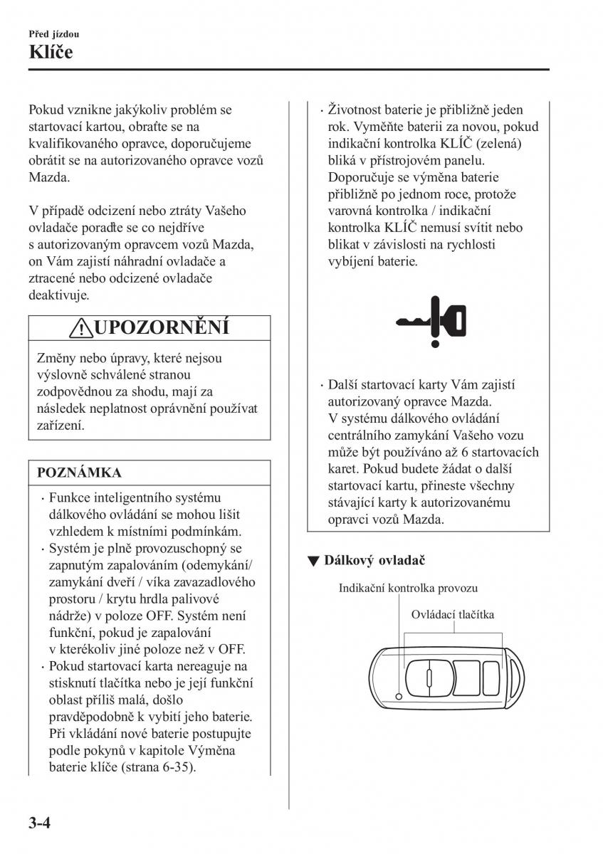 Mazda MX 5 Miata ND IV 4 navod k obsludze / page 79