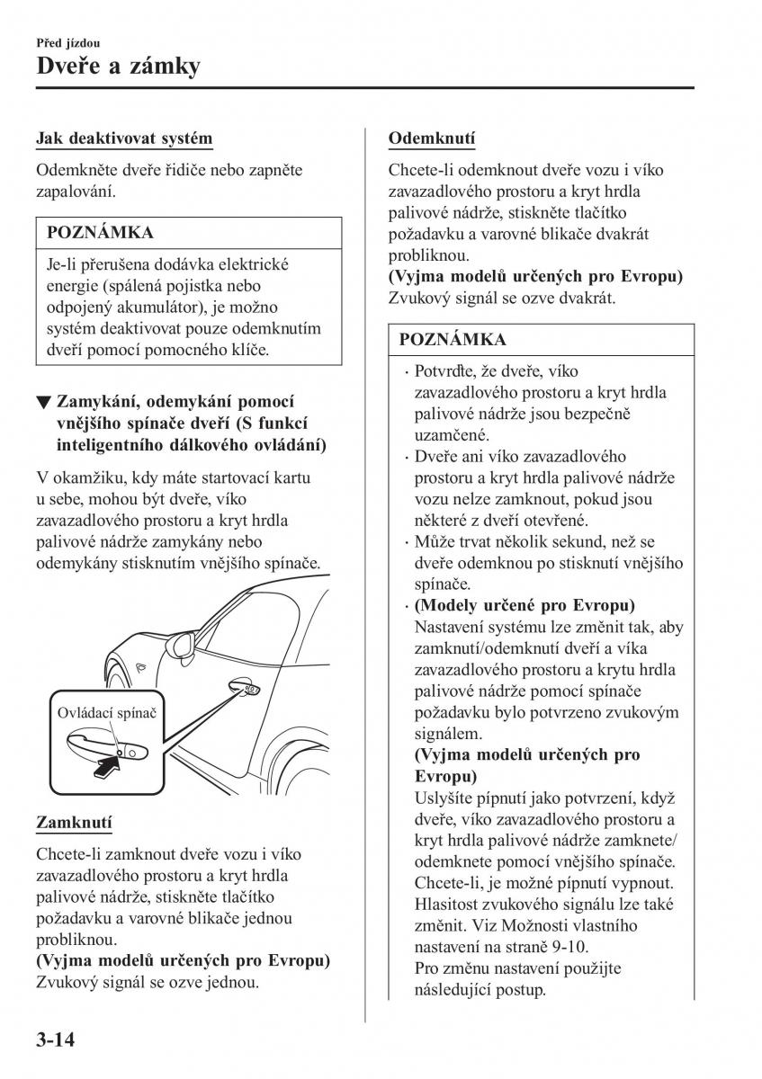 Mazda MX 5 Miata ND IV 4 navod k obsludze / page 89