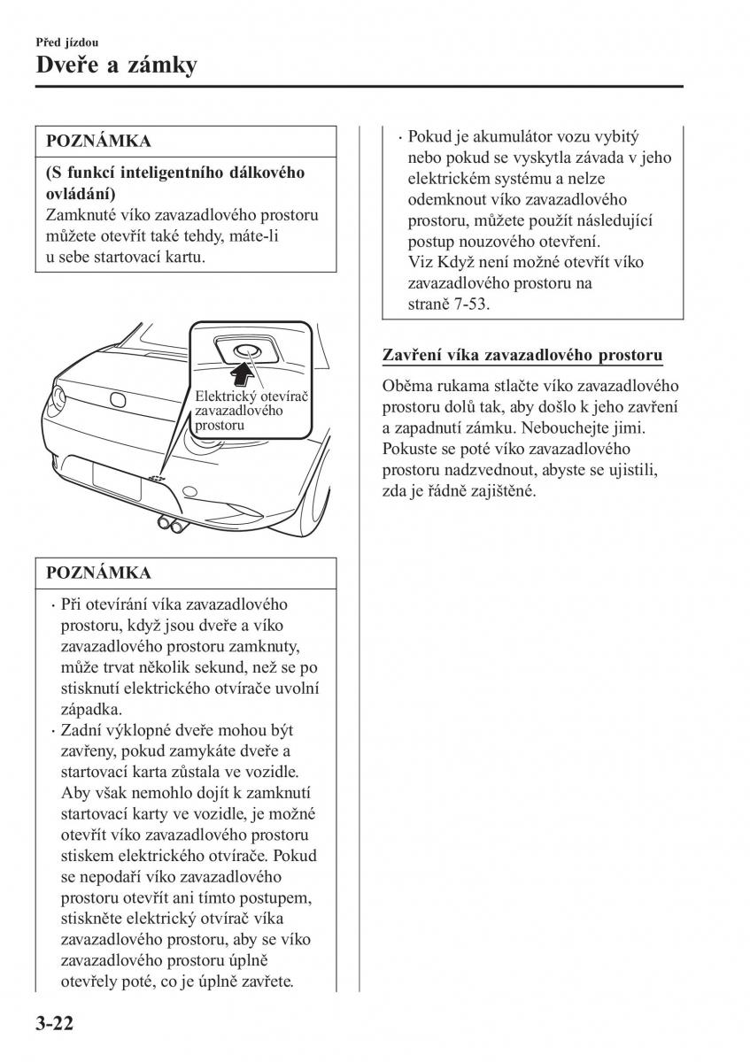 Mazda MX 5 Miata ND IV 4 navod k obsludze / page 97