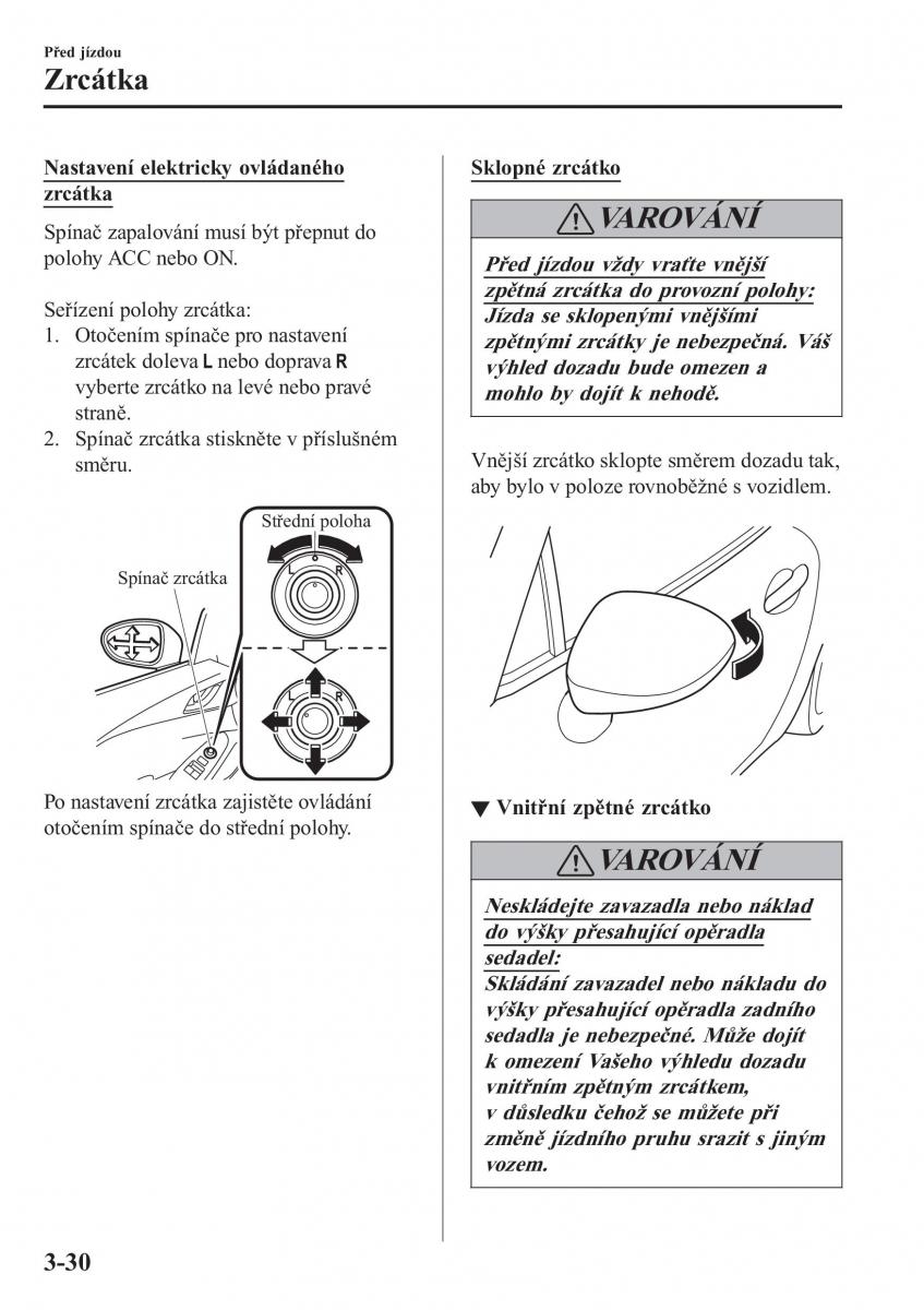 Mazda MX 5 Miata ND IV 4 navod k obsludze / page 105