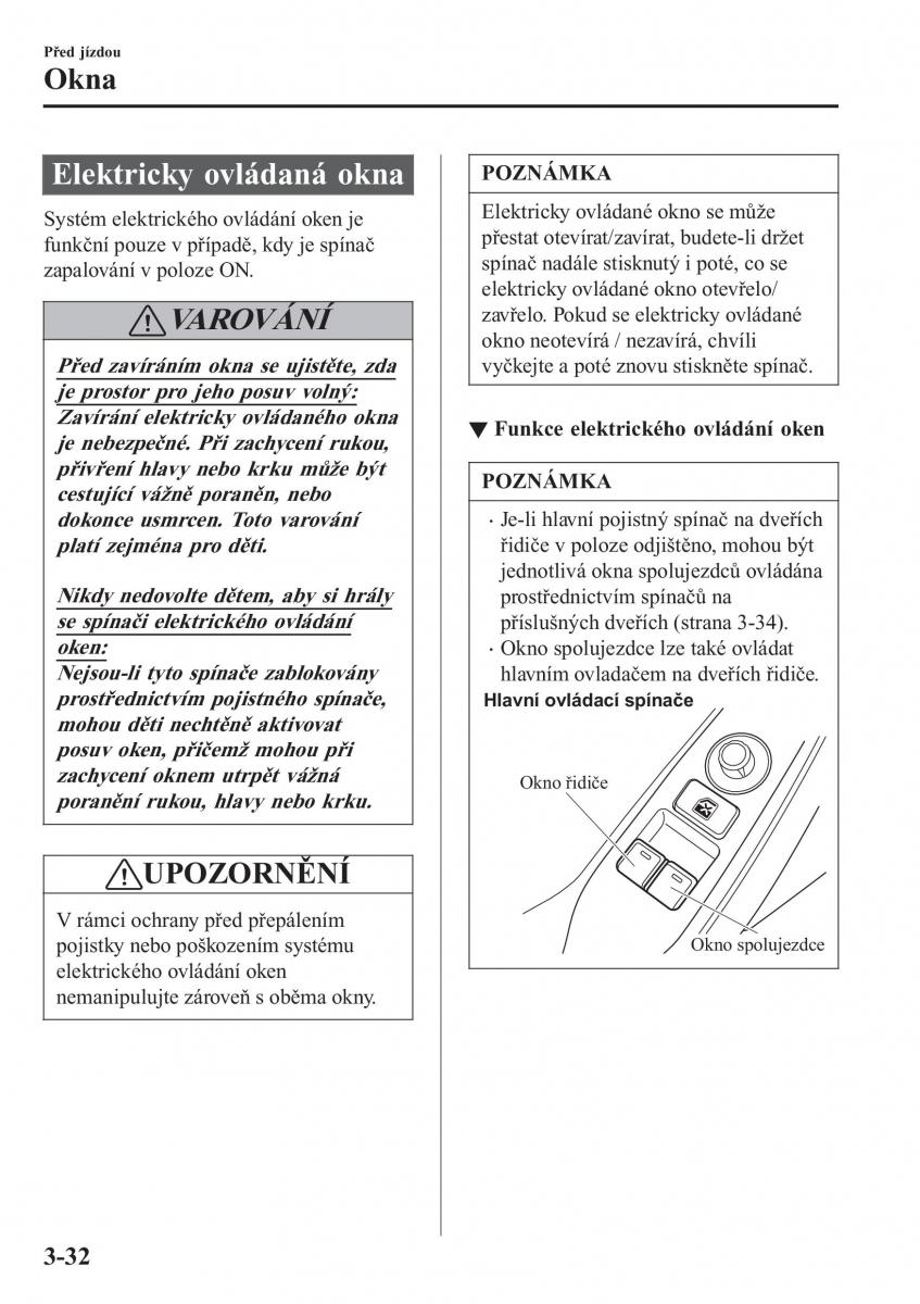 Mazda MX 5 Miata ND IV 4 navod k obsludze / page 107