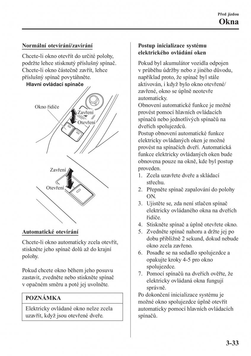 Mazda MX 5 Miata ND IV 4 navod k obsludze / page 108