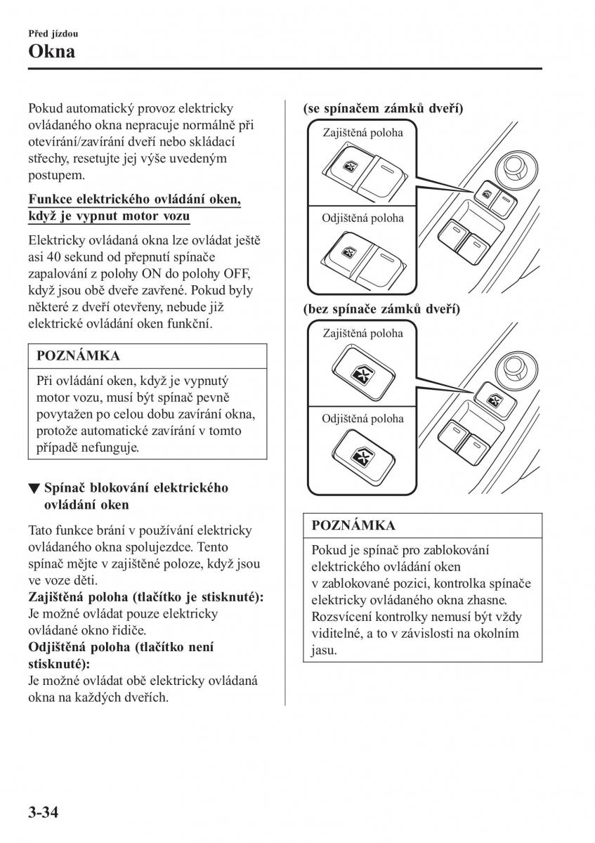 Mazda MX 5 Miata ND IV 4 navod k obsludze / page 109