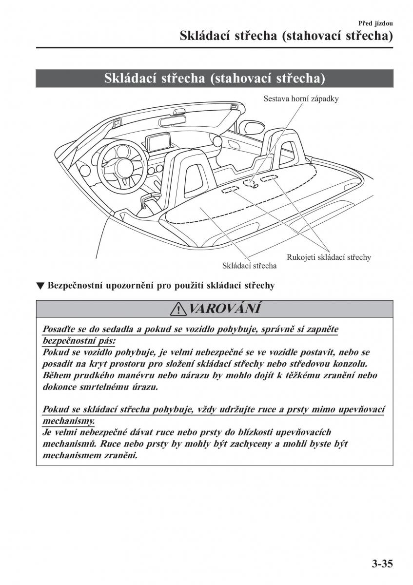 Mazda MX 5 Miata ND IV 4 navod k obsludze / page 110