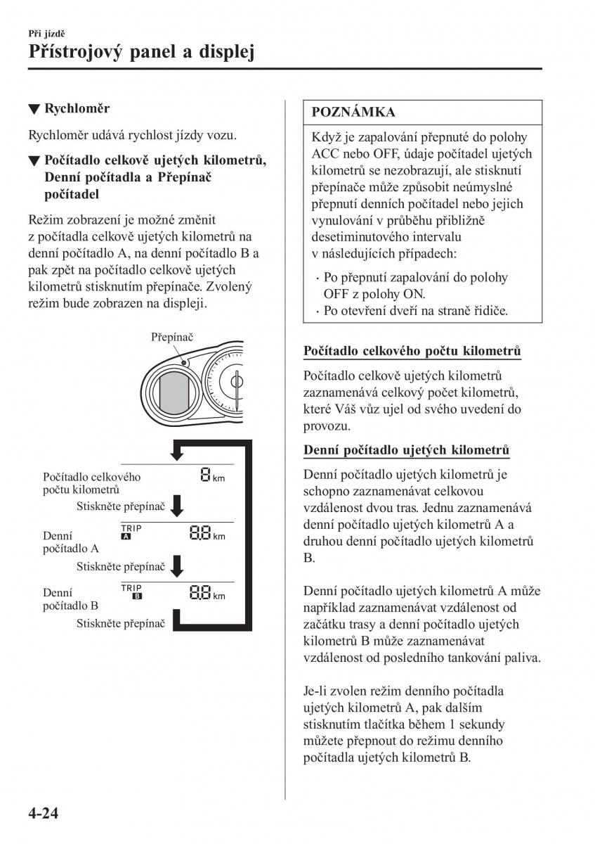 Mazda MX 5 Miata ND IV 4 navod k obsludze / page 157