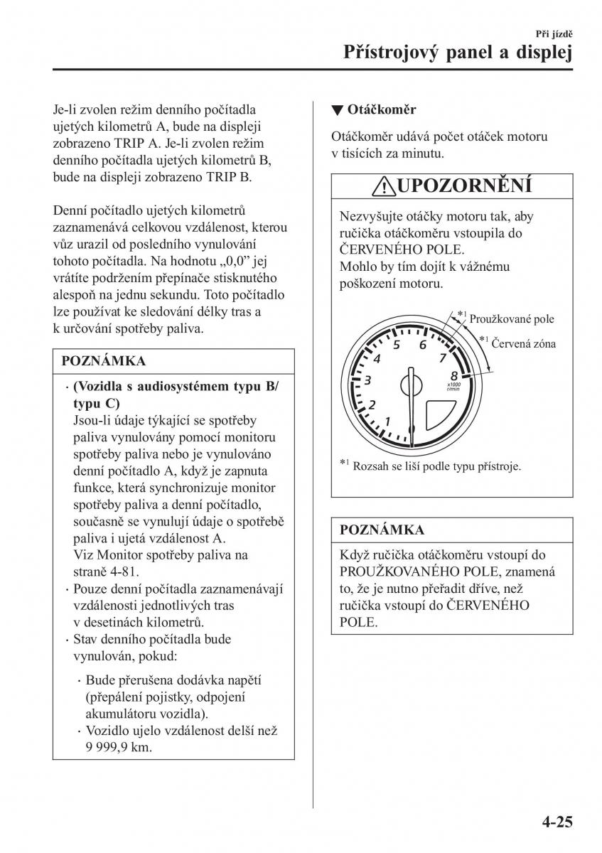 Mazda MX 5 Miata ND IV 4 navod k obsludze / page 158