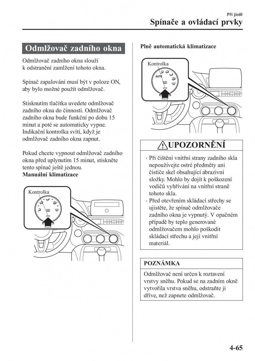 Mazda MX 5 Miata ND IV 4 navod k obsludze / page 198