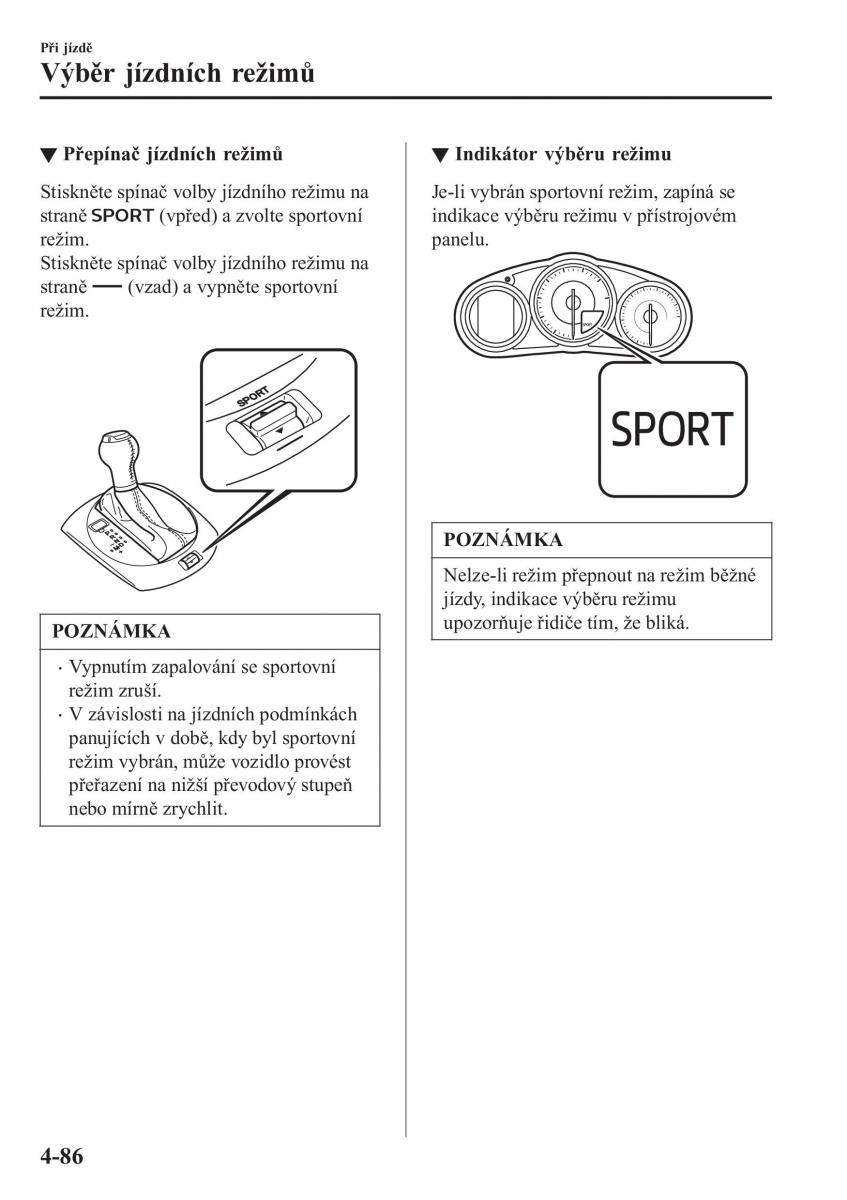 Mazda MX 5 Miata ND IV 4 navod k obsludze / page 219