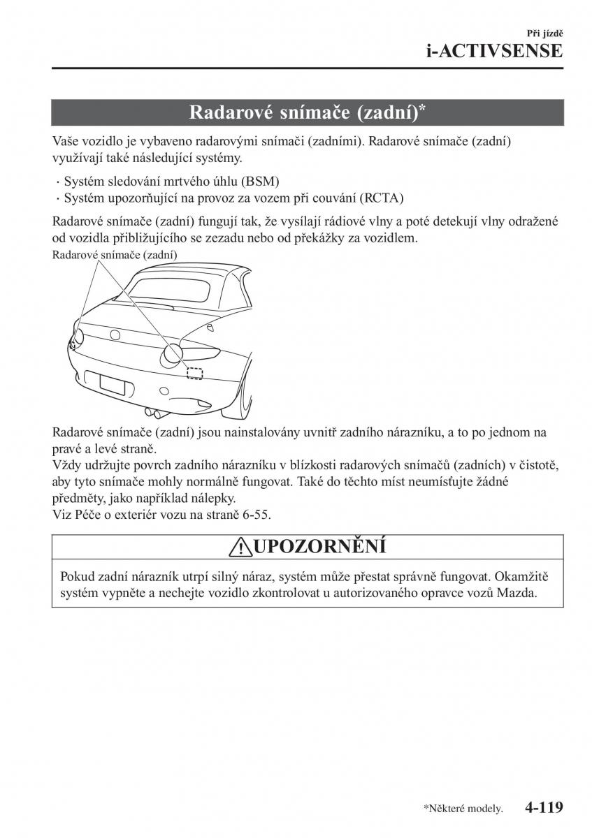 Mazda MX 5 Miata ND IV 4 navod k obsludze / page 252