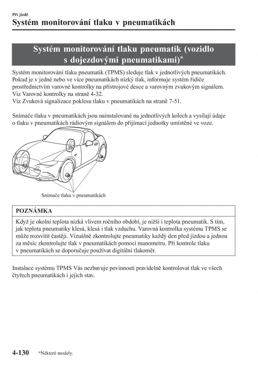 Mazda MX 5 Miata ND IV 4 navod k obsludze / page 263