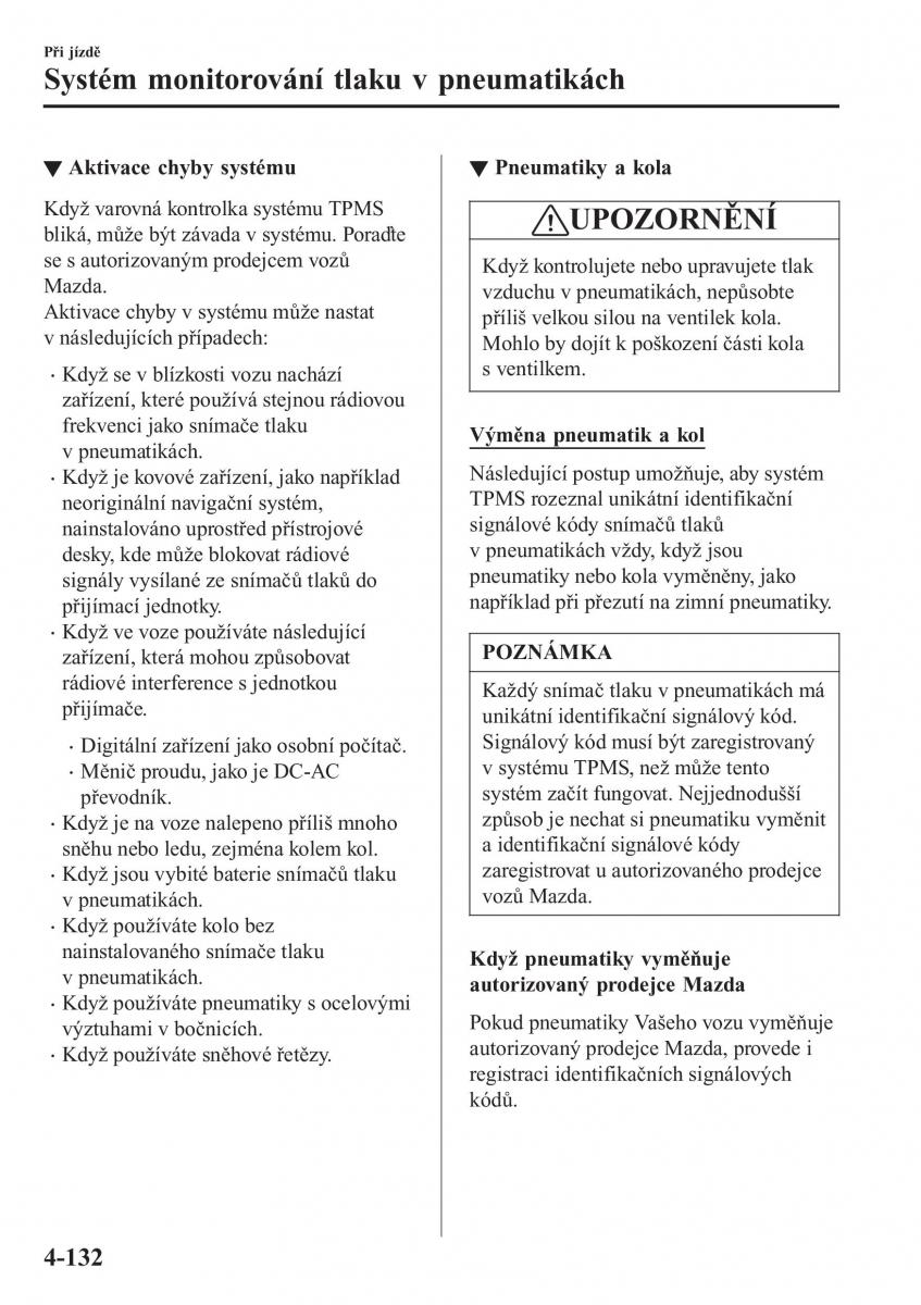 Mazda MX 5 Miata ND IV 4 navod k obsludze / page 265